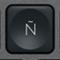 Ñ Replacement key QWERTY (ES) Black Logitech MX Keys
