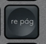 Re Pág Replacement key Logitech MX Keys