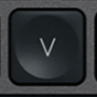 V Touche de remplacement QWERTY (ES) Noir Logitech MX Keys