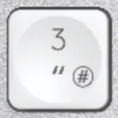 3 / " Reservetast AZERTY (FR) Hvit Logitech MX Keys Mini