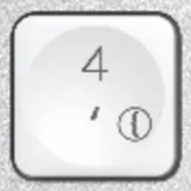 4 / ' Reservetast AZERTY (FR) Hvit Logitech MX Keys Mini