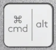 Cmd / Alt Reservetast Logitech MX Keys Mini
