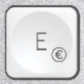 E / € Reservetast AZERTY (FR) Hvit Logitech MX Keys Mini