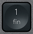 1 (Num) Touche de remplacement AZERTY (FR) Noir Logitech MX Keys