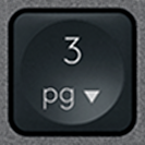 3 (Num) Touche de remplacement AZERTY (FR) Noir Logitech MX Keys