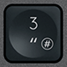 3 / " Touche de remplacement AZERTY (FR) Noir Logitech MX Keys