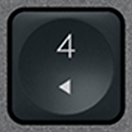 4 (Num) Touche de remplacement AZERTY (FR) Noir Logitech MX Keys