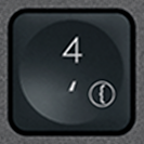 4 / ' Touche de remplacement AZERTY (FR) Noir Logitech MX Keys