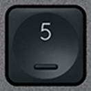 5 (Num) Touche de remplacement AZERTY (FR) Noir Logitech MX Keys