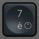 7 / è Touche de remplacement AZERTY (FR) Noir Logitech MX Keys
