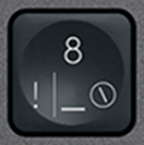 8 / _ Touche de remplacement AZERTY (FR) Noir Logitech MX Keys