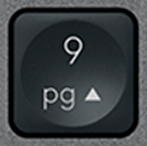 9 (Num) Touche de remplacement AZERTY (FR) Noir Logitech MX Keys