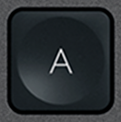 A Touche de remplacement AZERTY (FR) Noir Logitech MX Keys