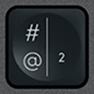 # / @ Touche de remplacement AZERTY (FR) Noir Logitech MX Keys