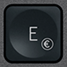 E / € Touche de remplacement AZERTY (FR) Noir Logitech MX Keys
