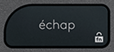 Esc Touche de remplacement AZERTY (FR) Noir Logitech MX Keys