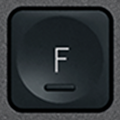 F Touche de remplacement AZERTY (FR) Noir Logitech MX Keys