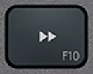 F10 Touche de remplacement AZERTY (FR) Noir Logitech MX Keys