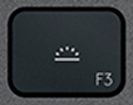 F3 Touche de remplacement AZERTY (FR) Noir Logitech MX Keys