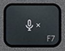 F7 Touche de remplacement AZERTY (FR) Noir Logitech MX Keys