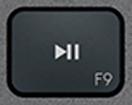 F9 Touche de remplacement AZERTY (FR) Noir Logitech MX Keys