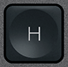 H Touche de remplacement AZERTY (FR) Noir Logitech MX Keys
