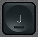 J Touche de remplacement AZERTY (FR) Noir Logitech MX Keys