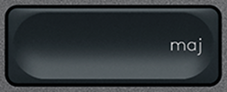 Shift (R) Touche de remplacement AZERTY (FR) Noir Logitech MX Keys