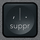 Suppr (Num) Touche de remplacement AZERTY (FR) Noir Logitech MX Keys