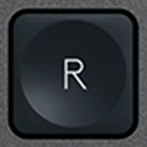 R Touche de remplacement AZERTY (FR) Noir Logitech MX Keys