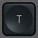 T Touche de remplacement AZERTY (FR) Noir Logitech MX Keys