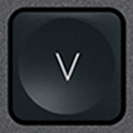 V Touche de remplacement AZERTY (FR) Noir Logitech MX Keys