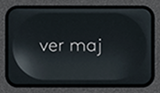 Verr. Maj Touche de remplacement AZERTY (FR) Noir Logitech MX Keys