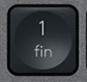 1 (Num) Touche de remplacement AZERTY (FR) Noir Logitech MX Keys