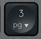 3 (Num) Touche de remplacement AZERTY (FR) Noir Logitech MX Keys