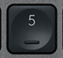 5 (Num) Touche de remplacement AZERTY (FR) Noir Logitech MX Keys