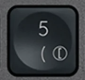 5 / ( Replacement key AZERTY (FR) Black Logitech MX Keys