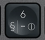 6 / - Replacement key AZERTY (FR) Black Logitech MX Keys