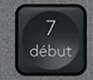 7 (Num) Touche de remplacement AZERTY (FR) Noir Logitech MX Keys