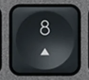 8 (Num) Touche de remplacement AZERTY (FR) Noir Logitech MX Keys