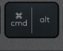 Cmd / Alt (L) Touche de remplacement AZERTY (FR) Noir Logitech MX Keys