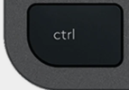 Ctrl Replacement key AZERTY (FR) Black Logitech MX Keys