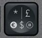 £ / $ Touche de remplacement AZERTY (FR) Noir Logitech MX Keys