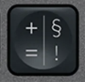 § / ! Replacement key AZERTY (FR) Black Logitech MX Keys