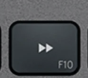 F10 Touche de remplacement AZERTY (FR) Noir Logitech MX Keys