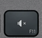 F11 Touche de remplacement AZERTY (FR) Noir Logitech MX Keys
