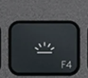 F4 Touche de remplacement AZERTY (FR) Noir Logitech MX Keys