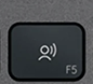 F5 Touche de remplacement AZERTY (FR) Noir Logitech MX Keys