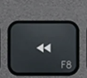 F8 Touche de remplacement AZERTY (FR) Noir Logitech MX Keys