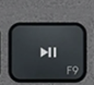 F9 Touche de remplacement AZERTY (FR) Noir Logitech MX Keys